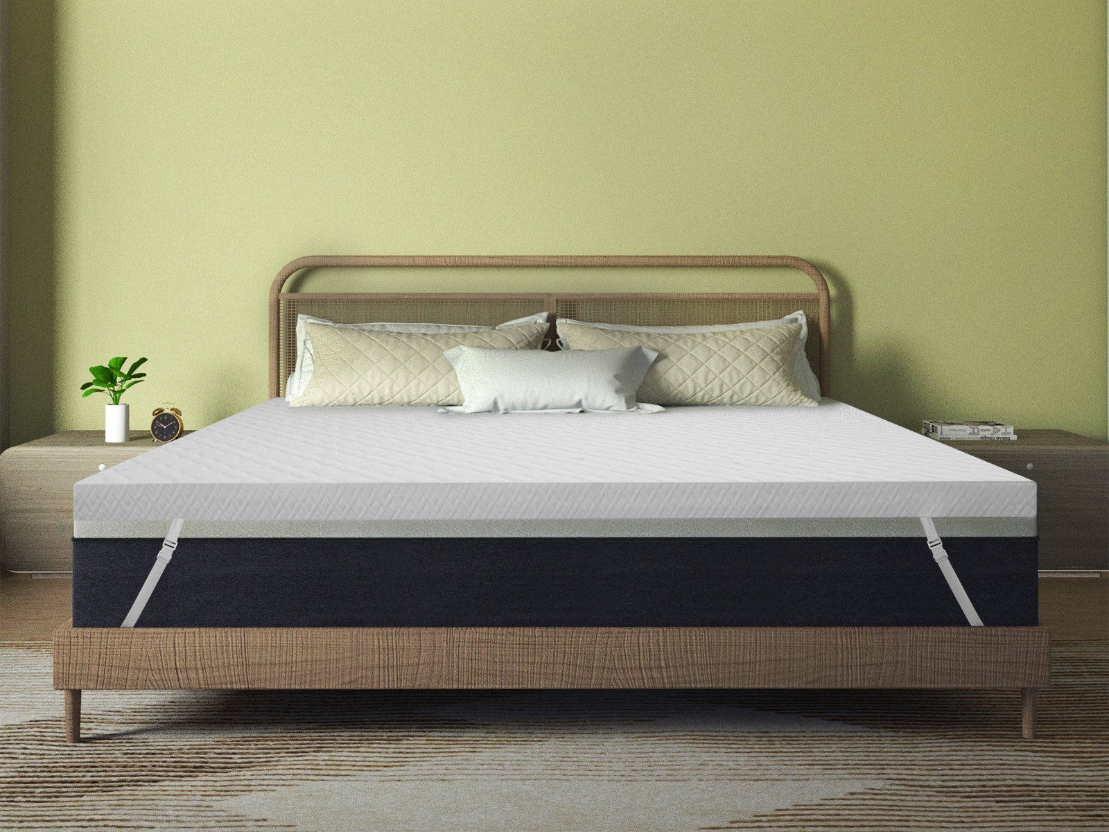 Alwyn Home Lavender Gel Memory Foam 3 Inch Mattress For Cool Sleep Pressure Relief Mattress in a box breathable Cover Memory Foam Mattress With Comfort Foam Wayfair